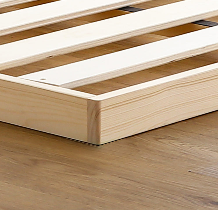 宮セット 高さ2段階調整脚付きすのこベッド パイン材【シングル】