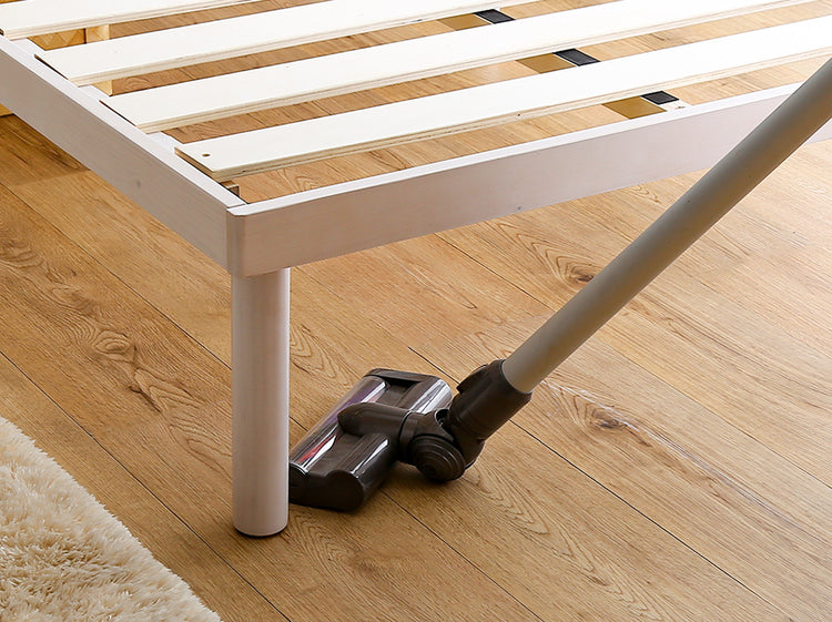 宮セット 高さ2段階調整脚付きすのこベッド パイン材【シングル】