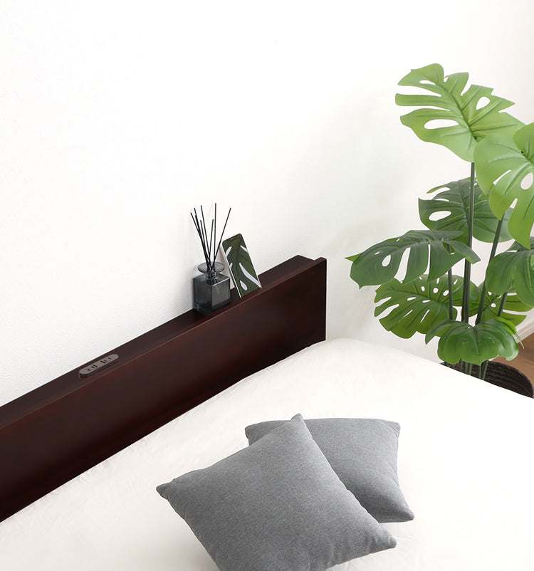 宮セット 高さ2段階調整脚付きすのこベッド パイン材【シングル】