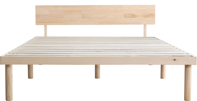 宮セット 高さ2段階調整脚付きすのこベッド パイン材【シングル】