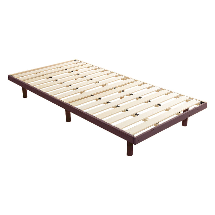 北欧インテリア 天然木すのこベッド 【ダブル】