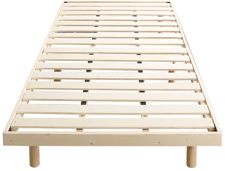 北欧インテリア 天然木すのこベッド 【ダブル】