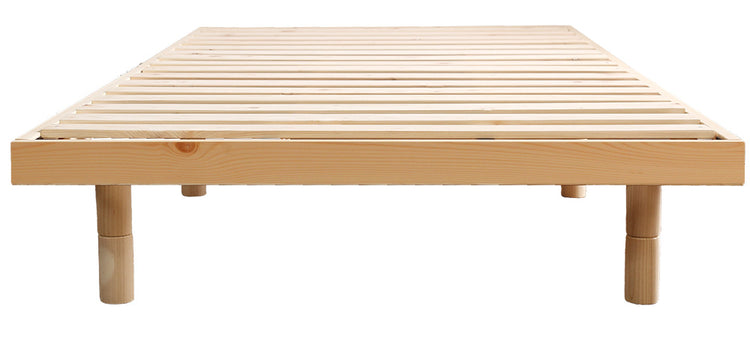 北欧インテリア 天然木すのこベッド 【ダブル】