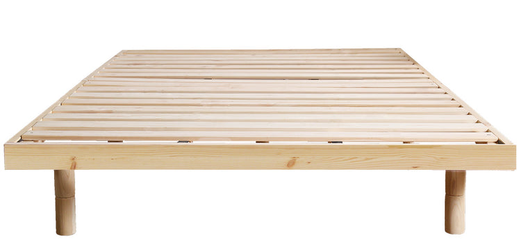 北欧インテリア 天然木すのこベッド 【ダブル】