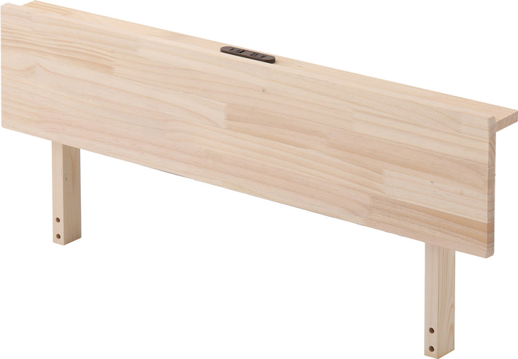 宮単体 高さ2段階調整脚付きすのこベッド パイン材【ダブル】