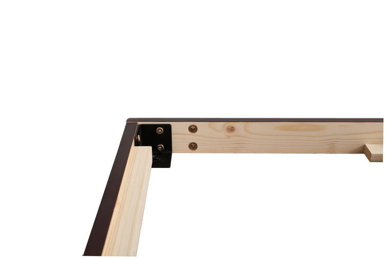 宮単体 高さ2段階調整脚付きすのこベッド パイン材【ダブル】