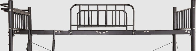 宮棚・2口コンセント付きロフトベッド【シングル】