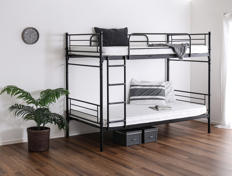 並べて連結も可能 パイプ2段ベッド