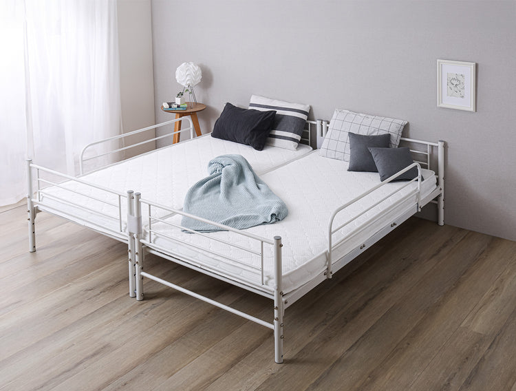 並べて連結も可能 パイプ2段ベッド