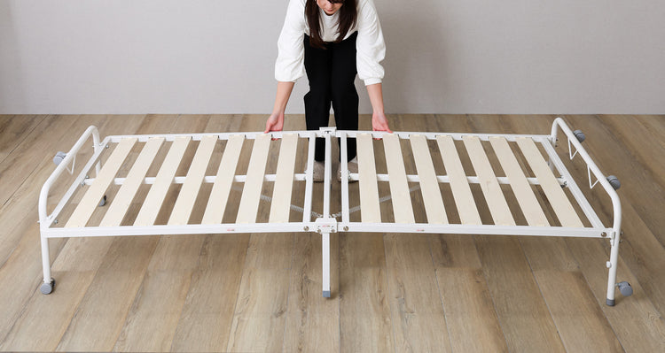 折りたたみパイプすのこベッド【シングル】