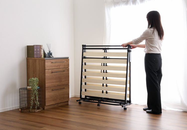 折りたたみパイプすのこベッド【シングル】