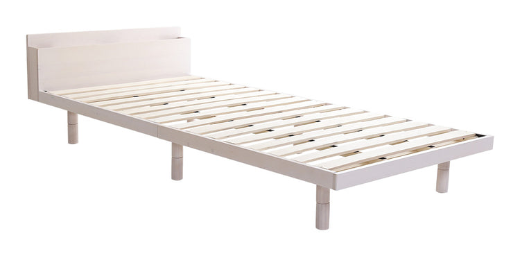 宮セット 高さ3段階調整脚付きすのこベッド パイン材【ダブル】