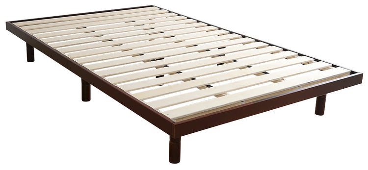 宮セット 高さ3段階調整脚付きすのこベッド パイン材【ダブル】