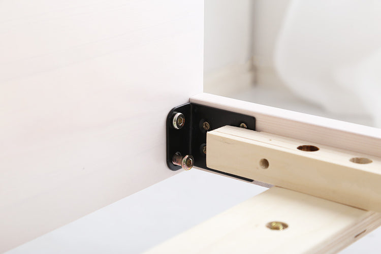 宮セット 高さ3段階調整脚付きすのこベッド パイン材【ダブル】