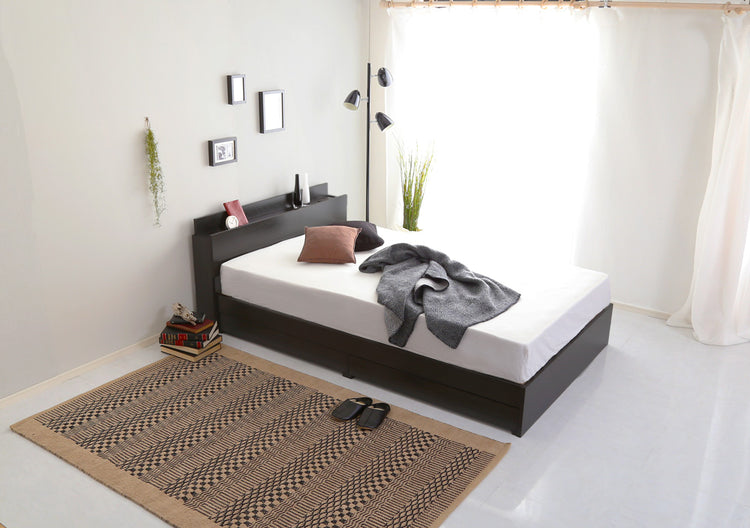 棚・コンセント付きチェストベッド 【ダブル】