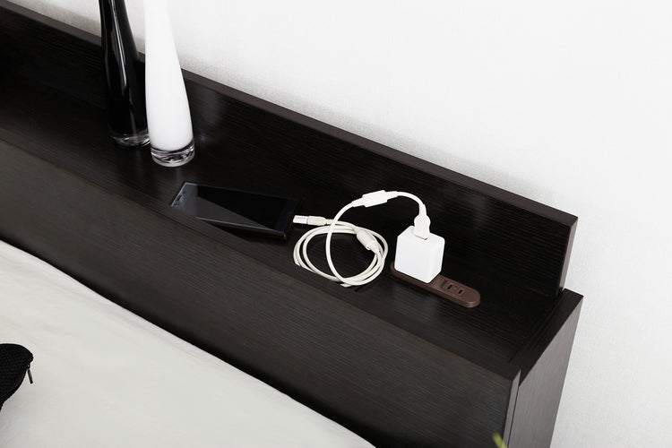 棚・コンセント付きチェストベッド 【ダブル】