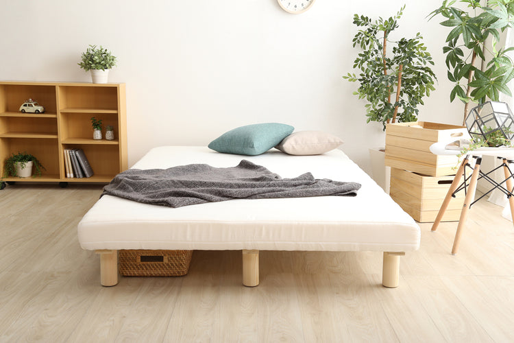 脚付きベッド ウレタンロールマットレス【シングル】