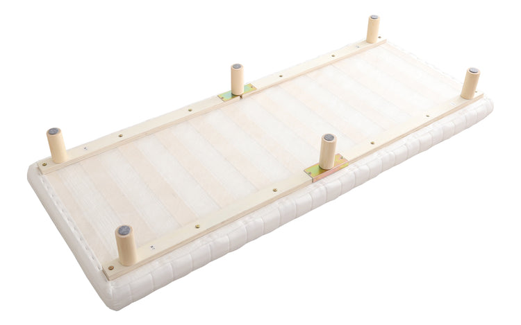 脚付きベッド ウレタンロールマットレス【シングル】