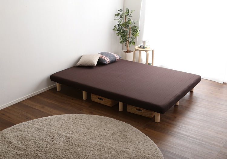 脚付きベッド ウレタンロールマットレス【シングル】