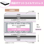 【5月上旬配送】日本製最上位ポケットコイルマットレス