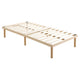 高さ2段階調整脚付きすのこベッド パイン材【シングル】