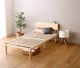 宮セット 高さ2段階調整脚付きすのこベッド パイン材【セミダブル】
