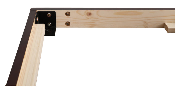 宮セット 高さ2段階調整脚付きすのこベッド パイン材【セミダブル】