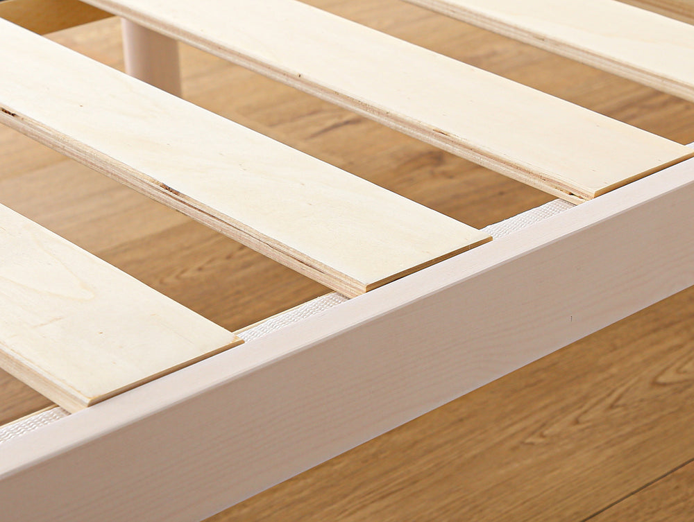 宮セット 高さ2段階調整脚付きすのこベッド パイン材【セミダブル】