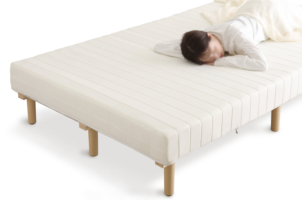 脚付きベッド ポケットコイルロールマットレス［シングル］