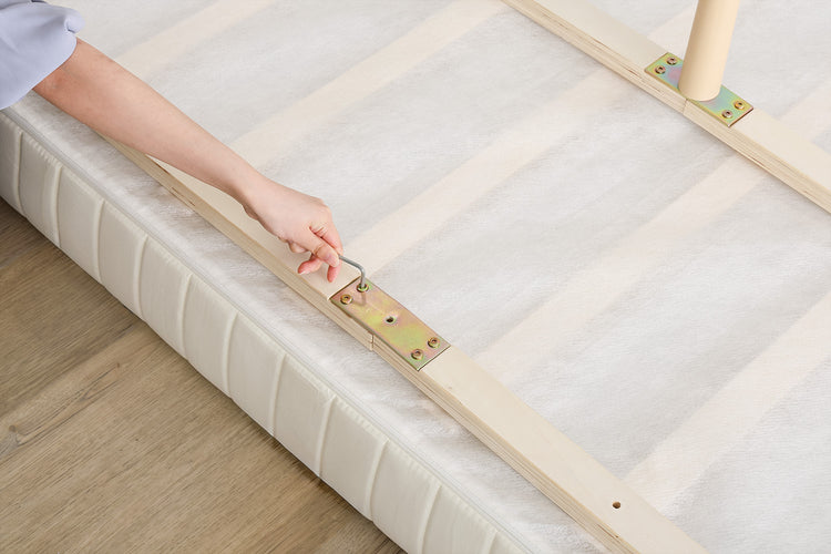 脚付きベッド ポケットコイルロールマットレス［セミダブル］