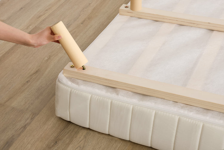 脚付きベッド ポケットコイルロールマットレス［ダブル］