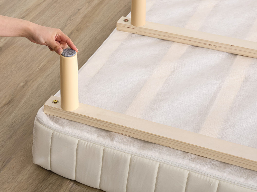 脚付きベッド ポケットコイルロールマットレス［ダブル］