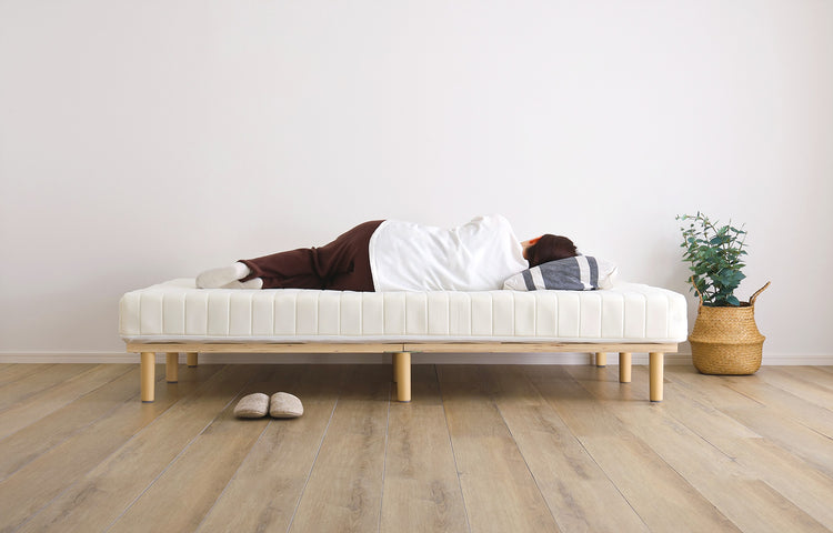 脚付きベッド ポケットコイルロールマットレス［ダブル］