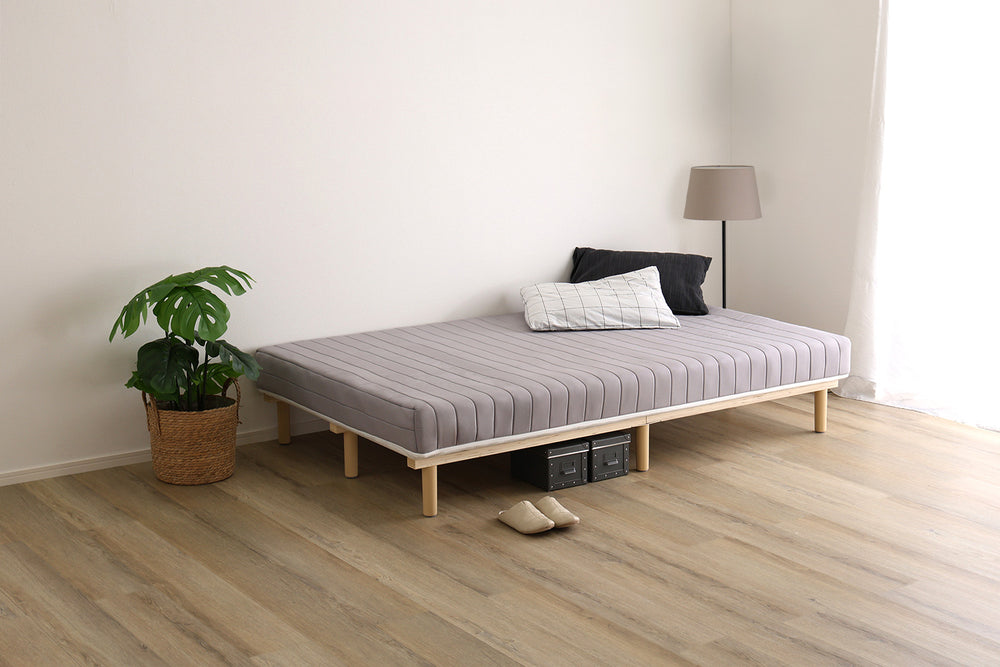 脚付きベッド ポケットコイルロールマットレス［ダブル］