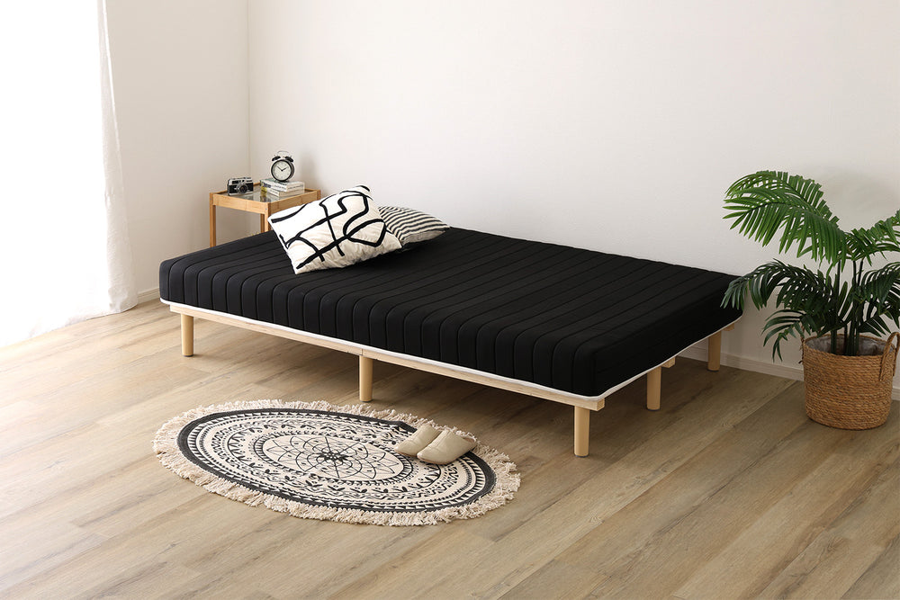 脚付きベッド ポケットコイルロールマットレス［ダブル］