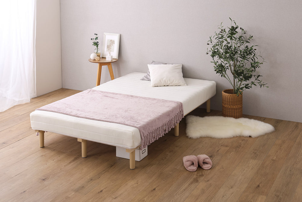 脚付きベッド ポケットコイルロールマットレス［ダブル］