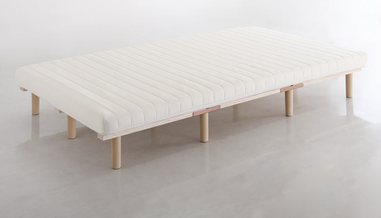 脚付きベッド ウレタンロールマットレス［セミシングル］