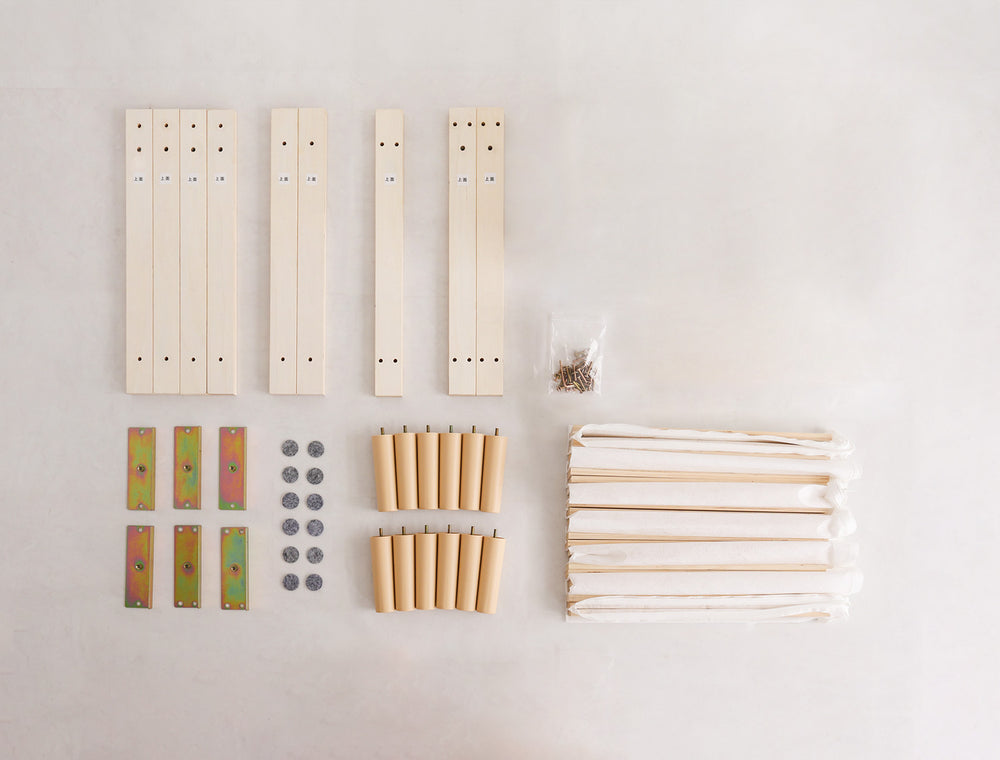 脚付きベッド ウレタンロールマットレス［セミシングル］