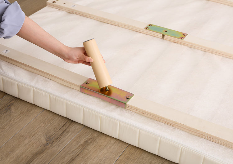 脚付きベッド ウレタンロールマットレス［セミシングル］