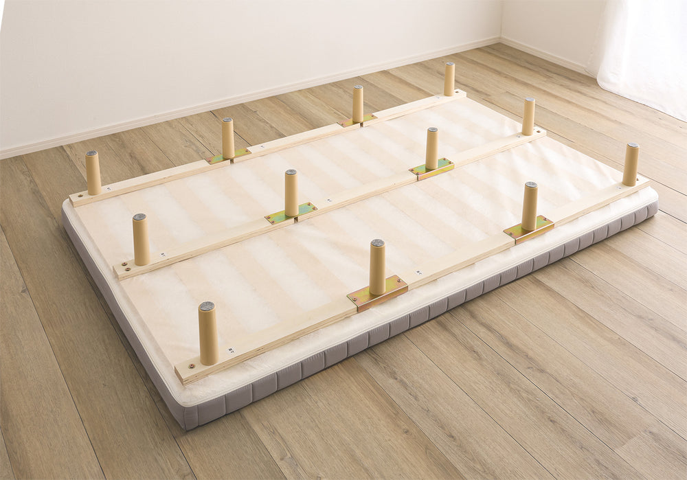 脚付きベッド ウレタンロールマットレス［セミシングル］