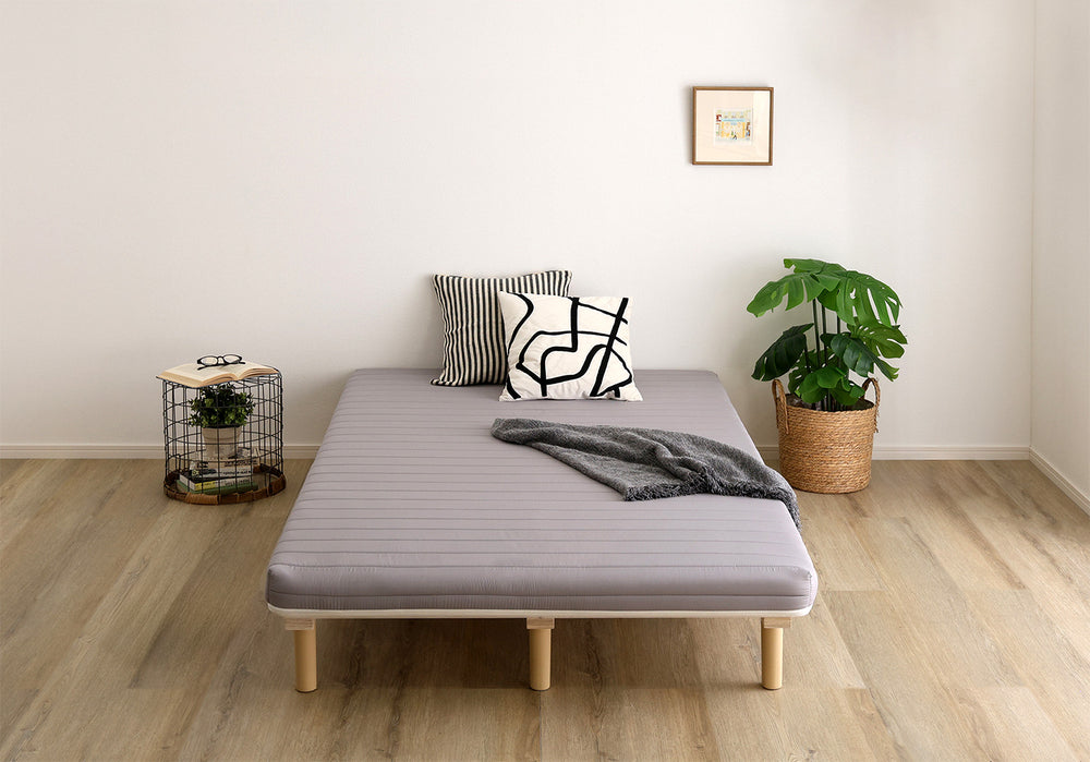 脚付きベッド ウレタンロールマットレス［セミシングル］