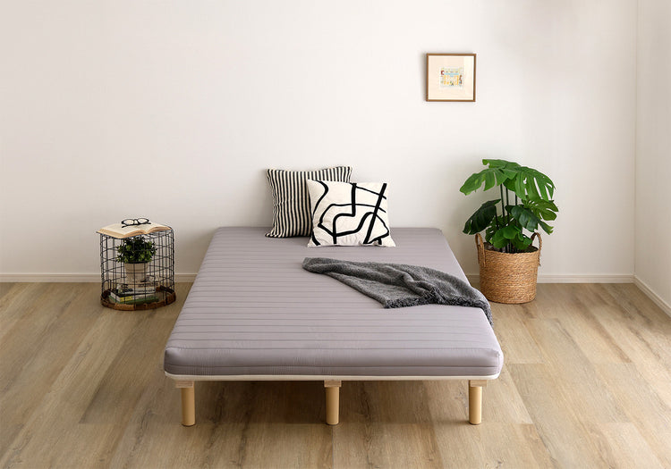 脚付きベッド ウレタンロールマットレス［セミシングル］