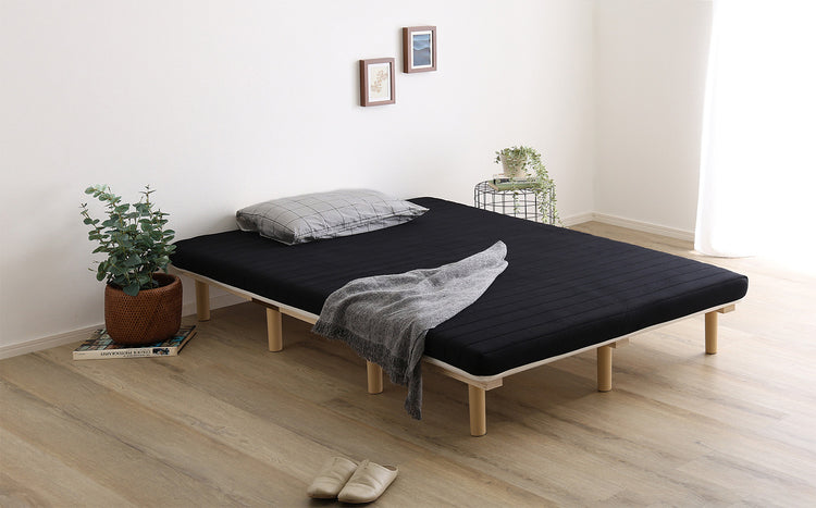 脚付きベッド ウレタンロールマットレス［セミシングル］