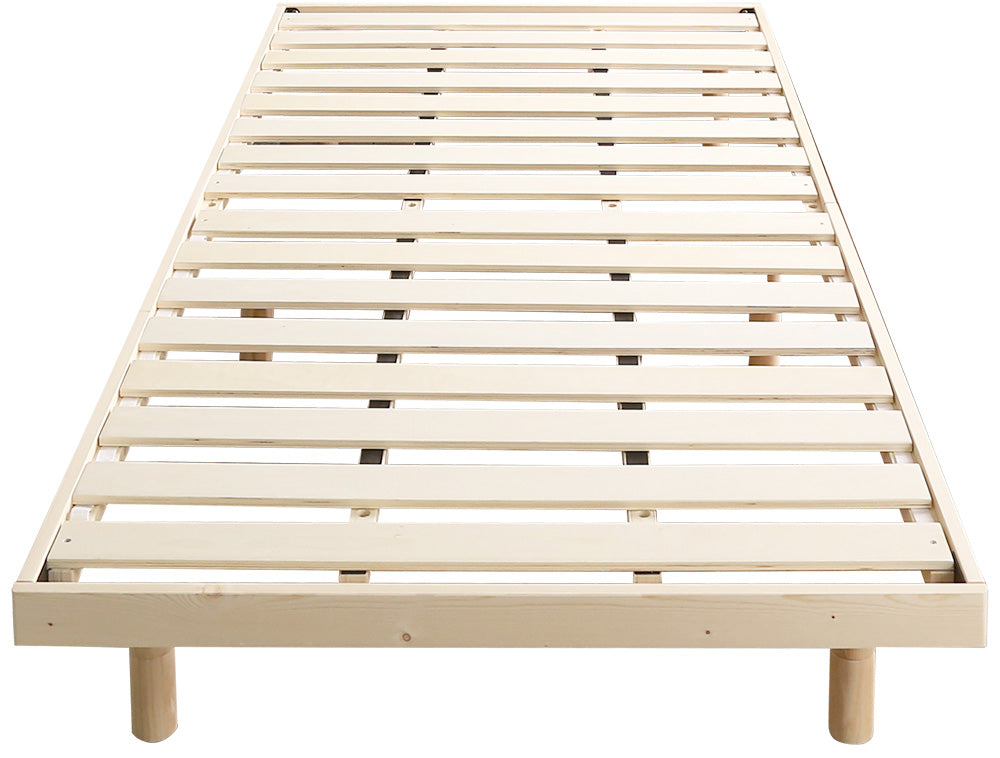 北欧インテリア　天然木すのこベッド　【ダブル】