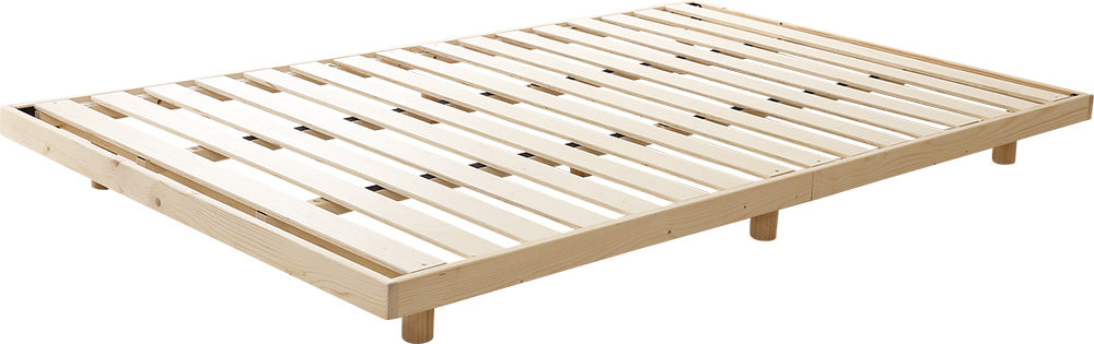 北欧インテリア　天然木すのこベッド　【ダブル】