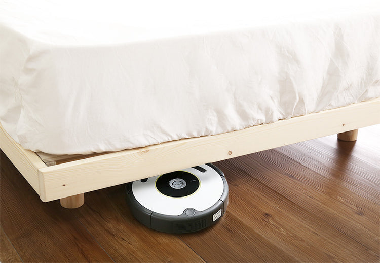 北欧インテリア　天然木すのこベッド　【ダブル】