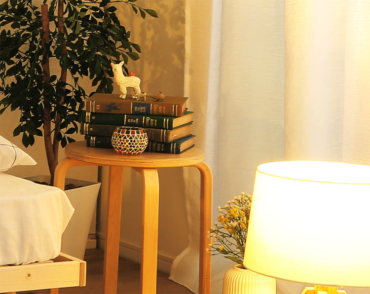 北欧インテリア　天然木すのこベッド　【ダブル】