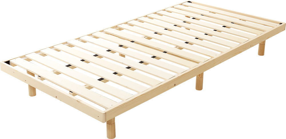 北欧インテリア　天然木すのこベッド　【ダブル】