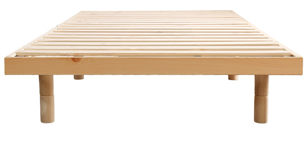 北欧インテリア　天然木すのこベッド　【ダブル】