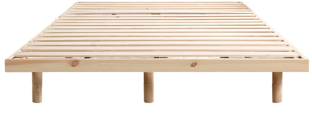 北欧インテリア　天然木すのこベッド　【ダブル】